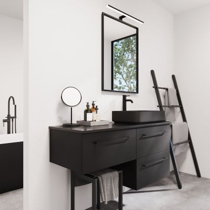 BATH DELUXE 01-060-05-02-00 - Kupaonsko ogledalo BORGSTED 60x80 cm crna