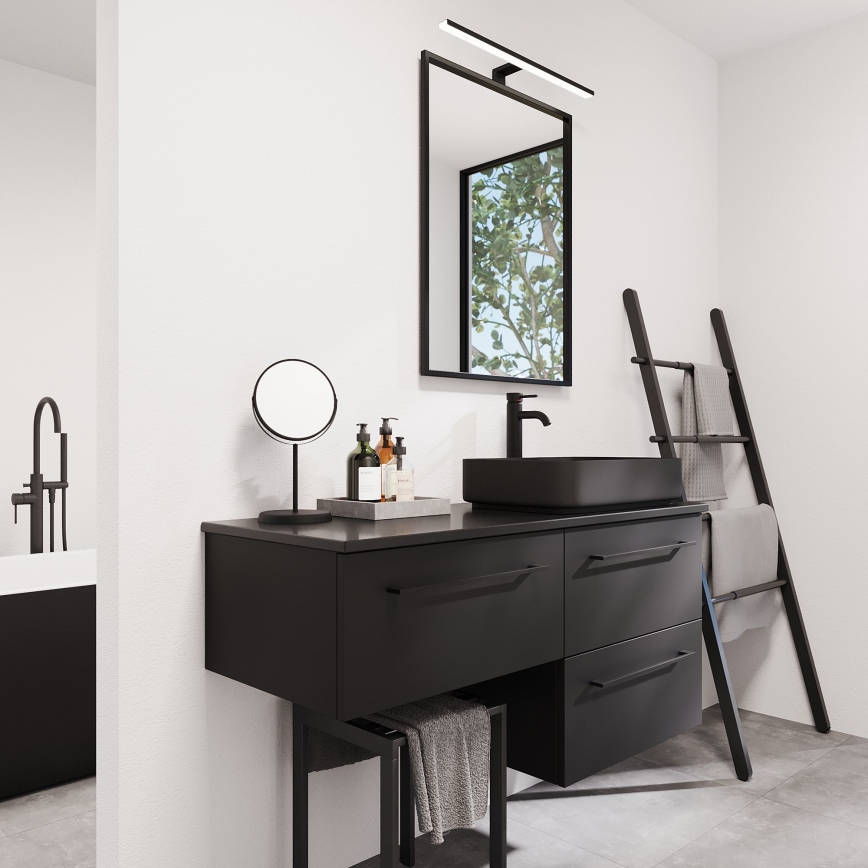 BATH DELUXE 01-060-05-02-00 - Kupaonsko ogledalo BORGSTED 60x80 cm crna