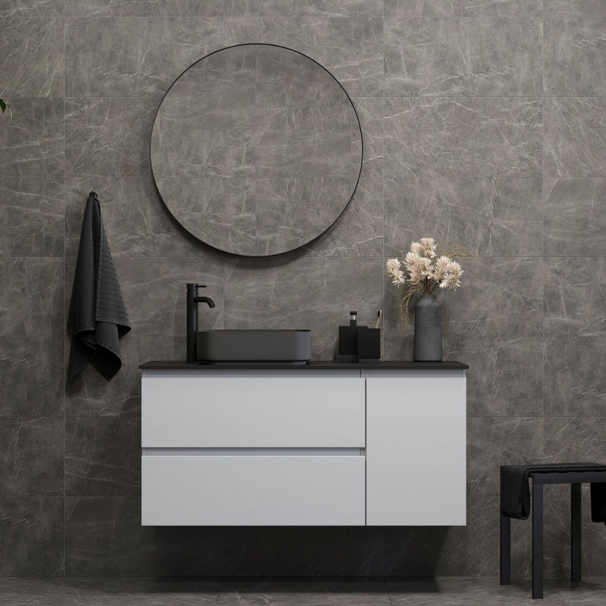 BATH DELUXE 01-080-09-02-00 - Kupaonsko ogledalo BORGSTED pr. 80 cm crna