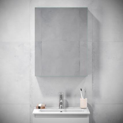 BATH DELUXE 02-050-63-01-01 - Kupaonski ormarić s ogledalom KENWOOD 65x50 cm mat bijela