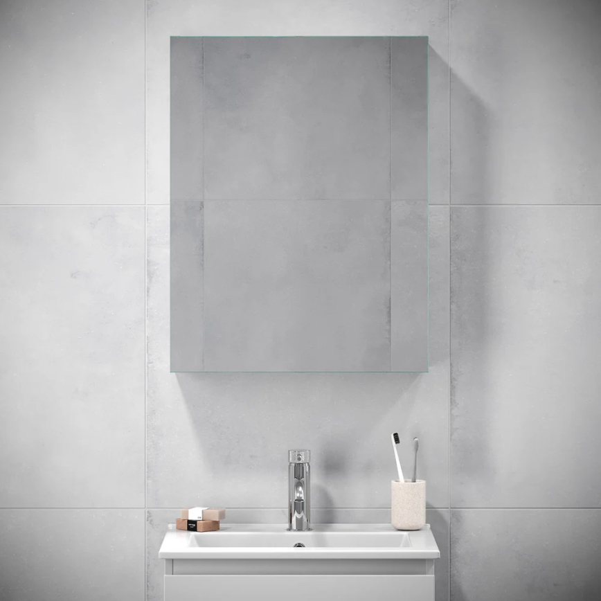 BATH DELUXE 02-050-63-01-01 - Kupaonski ormarić s ogledalom KENWOOD 65x50 cm mat bijela