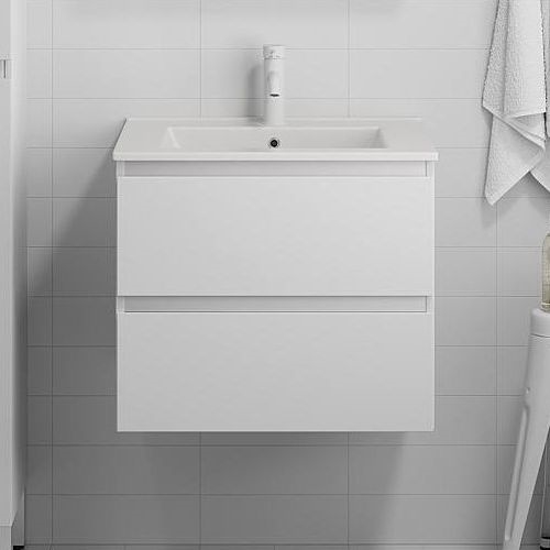 BATH DELUXE 03-060-63-01-01 - Ormarić za kupaonicu s umivaonikom KENWOOD 61 cm mat bijela
