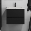 BATH DELUXE 03-060-63-02-01 - Ormarić za kupaonicu s umivaonikom KENWOOD 61 cm mat crna