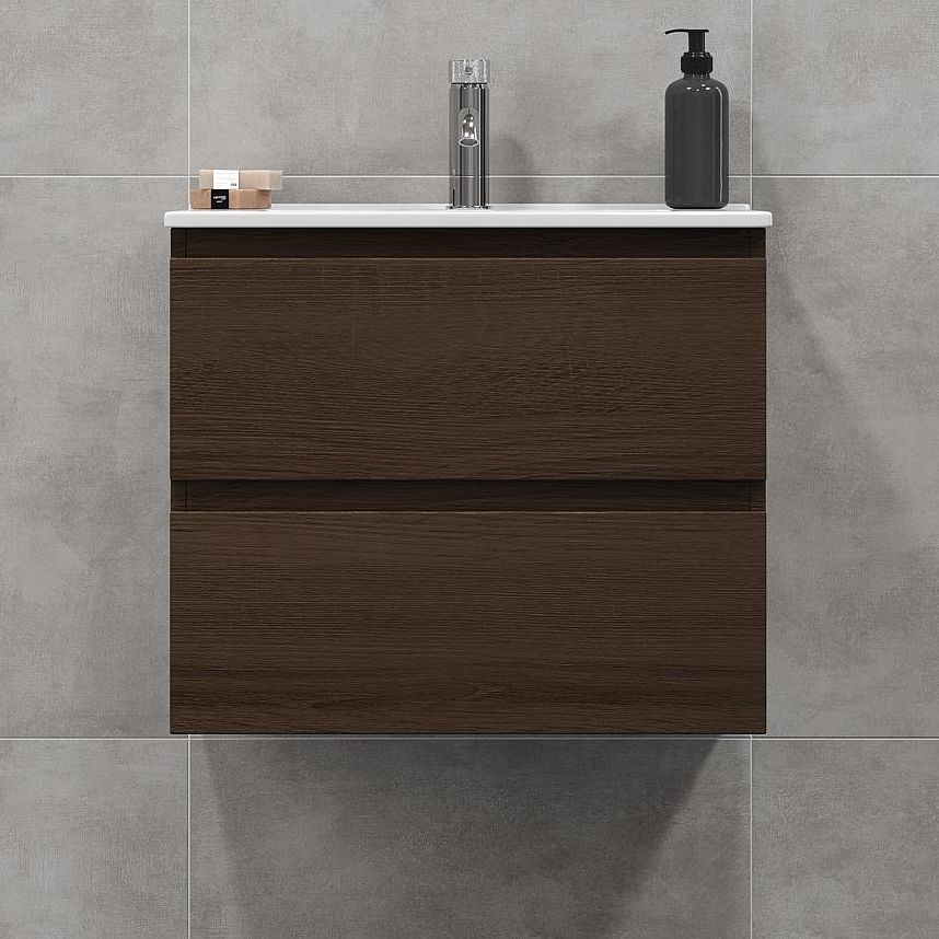 BATH DELUXE 03-060-64-84-01 - Ormarić za kupaonicu s umivaonikom KENWOOD 61 cm orah