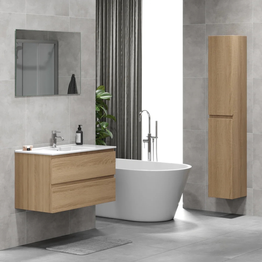 BATH DELUXE 04-030-64-86-01 - Ormarić za kupaonicu KENWOOD 186 cm hrast