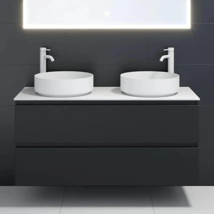 BATH DELUXE 06-040-16-01-00 - Umivaonik za ploču LJORDAL, promjer 40 cm, nehrđajući čelik/mat bijela