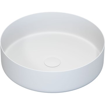 BATH DELUXE 06-040-16-01-00 - Umivaonik za ploču LJORDAL, promjer 40 cm, nehrđajući čelik/mat bijela