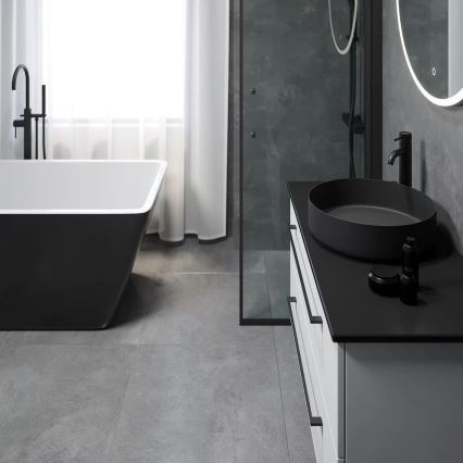 BATH DELUXE 06-040-16-02-00 - Umivaonik za ugradnju na radnu ploču LJORDAL pr. 40 cm nehrđajući čelik/mat crne boje