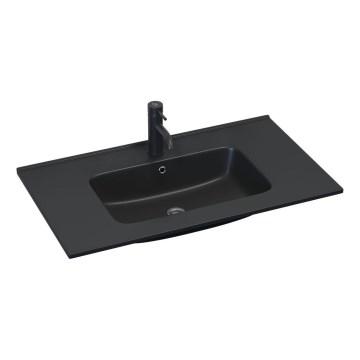 BATH DELUXE 06-080-27-02-00 - Ugradbeni umivaonik HYGE 81x46 cm keramika/crna