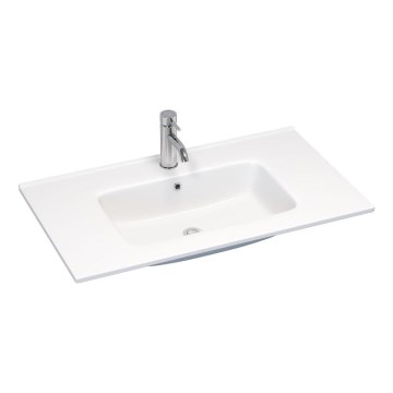 BATH DELUXE 06-080-27-11-00 - Ugradni umivaonik HYGE 81x46 cm keramika/bijela