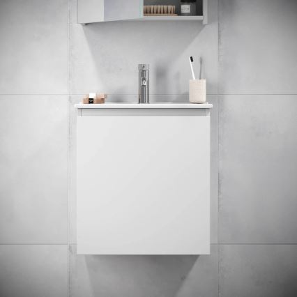 BATH DELUXE 09-050-63-01-01 - Ormarić za kupaonicu s umivaonikom KENWOOD 51 cm mat bijela