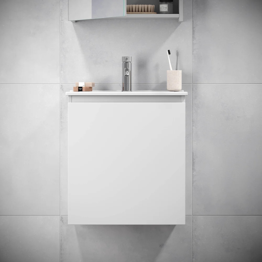 BATH DELUXE 09-050-63-01-01 - Ormarić za kupaonicu s umivaonikom KENWOOD 51 cm mat bijela
