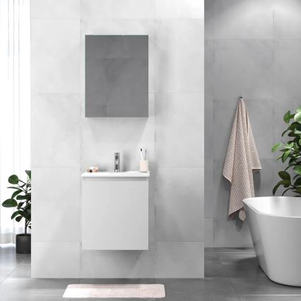BATH DELUXE 09-050-63-01-01 - Ormarić za kupaonicu s umivaonikom KENWOOD 51 cm mat bijela