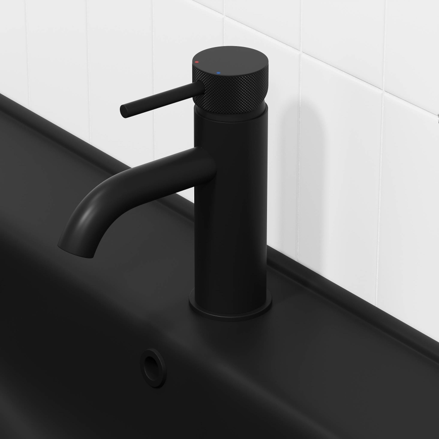 BATH DELUXE 28-005-03-02-00 - Miješalica za umivaonik ANHOLT 15,6 cm mat crna