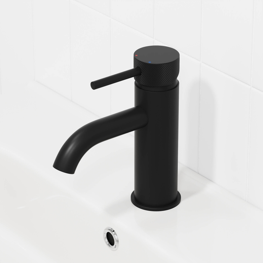 BATH DELUXE 28-005-03-02-00 - Miješalica za umivaonik ANHOLT 15,6 cm mat crna