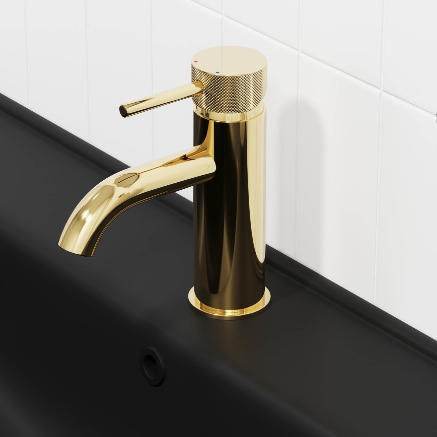 BATH DELUXE 28-005-03-64-00 - Miješalica za umivaonik ANHOLT 15,6 cm sjajni mesing