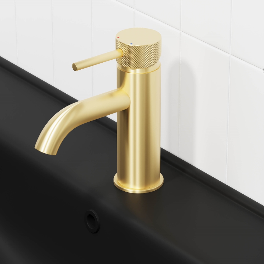 BATH DELUXE 28-005-03-70-00 - Miješalica za umivaonik ANHOLT 15,6 cm četkani mesing
