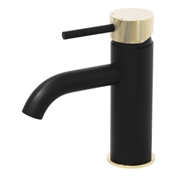 BATH DELUXE 28-005-03-72-00 - Miješalica za umivaonik ANHOLT 15,6 cm crna/mesing