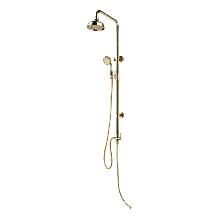 BATH DELUXE 31-120-04-64-00 - Set za tuširanje AEROSKOBING sjajna mesing