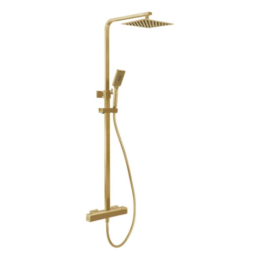 BATH DELUXE 31-120-06-70-00 - Set za tuširanje s termostatskom miješalicom NAESBY četkani mesing