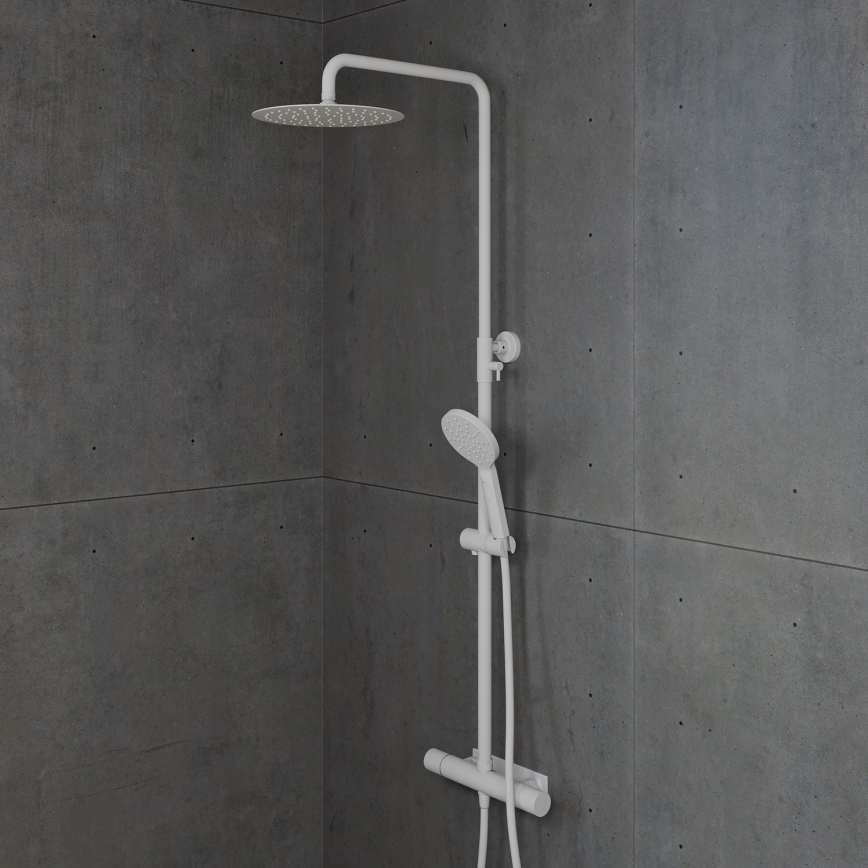 BATH DELUXE 31-120-07-01-00 - Set za tuširanje s termostatskom miješalicom DRAGOR mat bijela