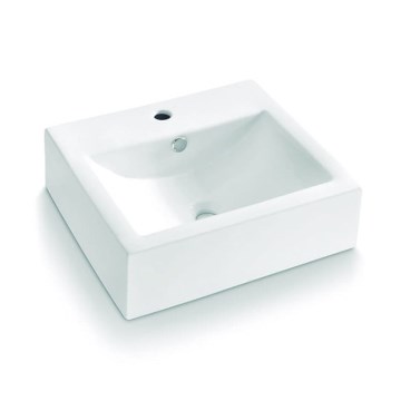 Bathco 0010 - Nadgradni umivaonik BOLONIA 51 x 45,5 cm porculan/bijela