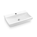 Bathco 0041 - Umivaonik za ugradnju na ploču SARDINERO 61,5 x 37,5 cm, porculan/bijela