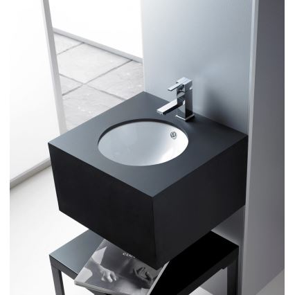 Bathco 0052 - Ugradbeni umivaonik CERDENA, promjer 38 cm, porculan/bijela