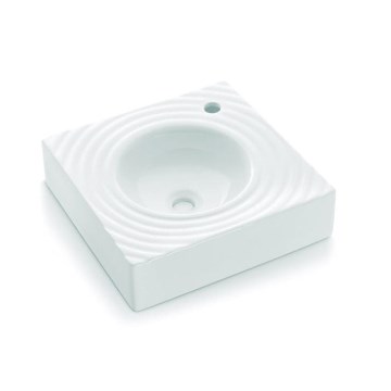 Bathco 0081 - Nadgradni umivaonik GOTA 45x45 cm porculan/bijela