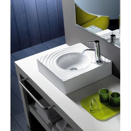Bathco 0081 - Nadgradni umivaonik GOTA 45x45 cm porculan/bijela