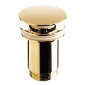 Bathco 0212OR - Ispust za umivaonik CLICK-CLACK bez preljevnog otvora, promjer 6 cm, zlatni
