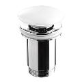 Bathco 0212PR - Odljev za umivaonik bez preljevnog otvora CLICK-CLACK pr. 6 cm sjajna bijela