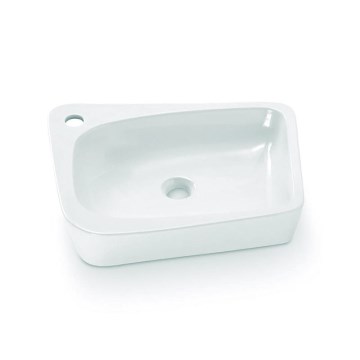 Bathco 4001 - Nadgradni umivaonik ARAGON 50x40,5 cm porculan/bijela