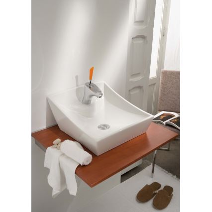 Bathco 4002 - Nadgradni umivaonik SORIA 40x41 cm porculan/bijela