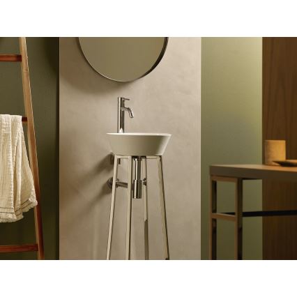 Bathco 4086 - Umivaonik na ploču VOLTA Ø 35 cm porculan/bijeli