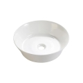 Bathco 4087 - Umivaonik za postavljanje na ploču VOLTA Ø 42 cm, porculan / bijela