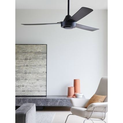 BAYSIDE 213017 - Stropni ventilator CALYPSO, crni, Ø 122 cm