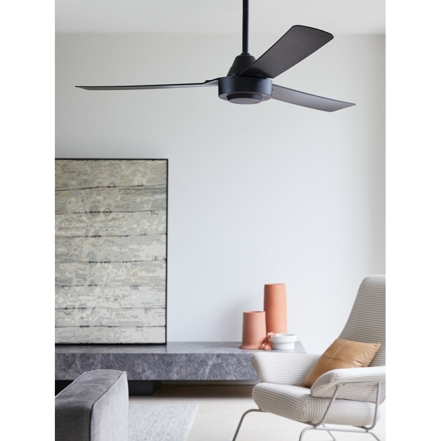 BAYSIDE 213017 - Stropni ventilator CALYPSO, crni, Ø 122 cm