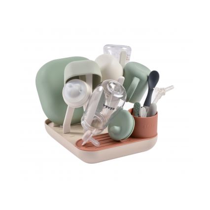 Beaba - Ocjeđivač za boce bež/oranž