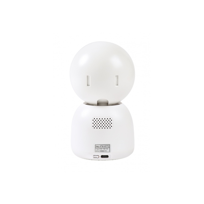 Beaba - Pametni punjivi dječji video monitor ZEN NIGHT 720p, 5V, 4000 mAh, Wi-Fi, bijela