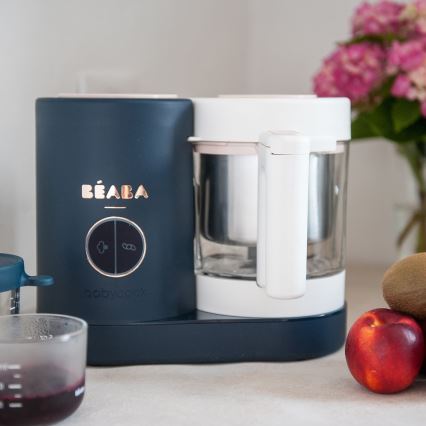 Beaba - Parni kuhalo 2u1 BABYCOOK NEO plava/bijela