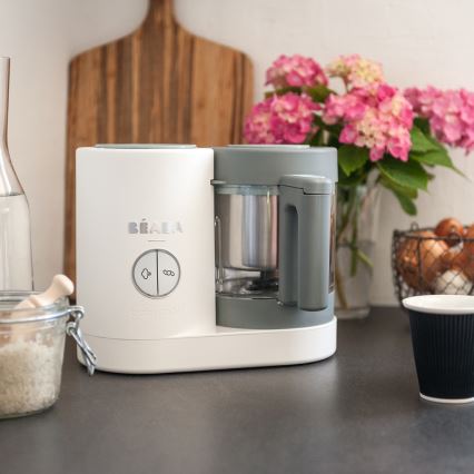 Beaba - Parni kuhalo 2u1 BABYCOOK NEO bijela/siva