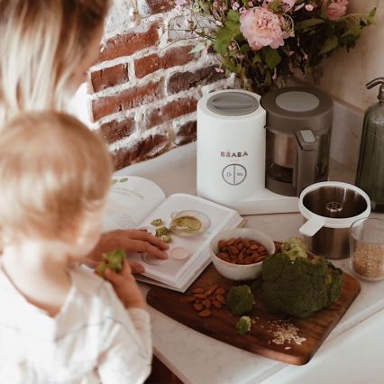 Beaba - Parni kuhalo 2u1 BABYCOOK NEO bijela/siva
