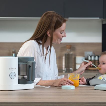 Beaba - Parni kuhalo 2u1 BABYCOOK NEO bijela/siva