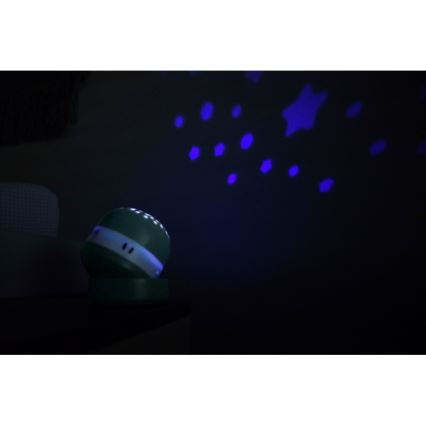 Beaba - Projektor s melodijom PIXIE USB/5V 1300 mAh zelena