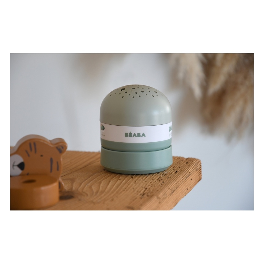 Beaba - Projektor s melodijom PIXIE USB/5V 1300 mAh zelena