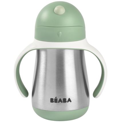 Beaba - Termoizolacijska čaša sa slamkom 250 ml zelena