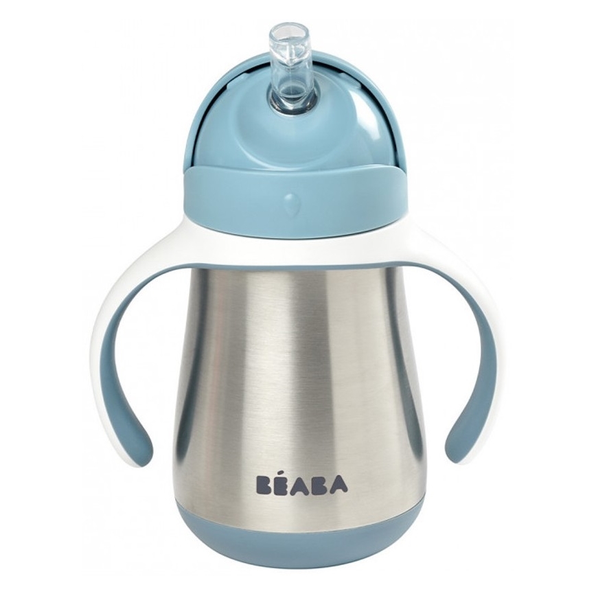 Beaba - Termoizolirana šalica s slamkom 250 ml plava