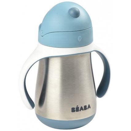 Beaba - Termoizolirana šalica s slamkom 250 ml plava