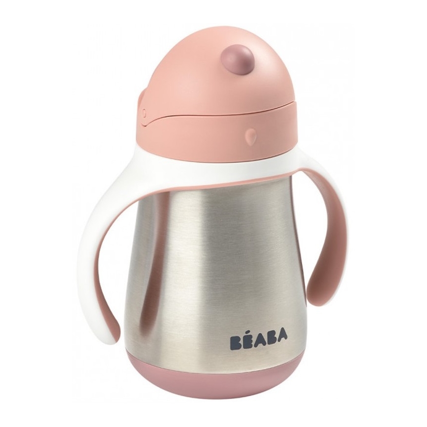 Beaba - Termoizolacijska šalica sa slamkom 250 ml ružičasta